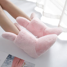 Load image into Gallery viewer, Home Slippers | Rabbit Ear Fur