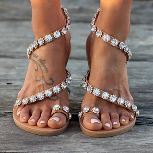 Women Sandals Bling Crystal