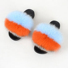 Load image into Gallery viewer, Home Slippers | Real Fox Fur