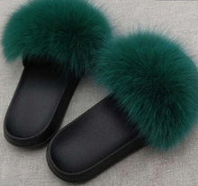 Load image into Gallery viewer, Home Slippers | Real Fox Fur