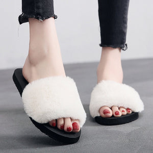 Home Slippers | Fur Sliders