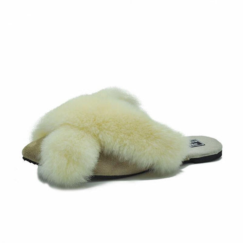 Home Slippers | cross fur