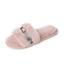 Load image into Gallery viewer, Home Slippers | ribbon fur