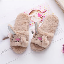 Load image into Gallery viewer, Home Slippers Fluffy Animal
